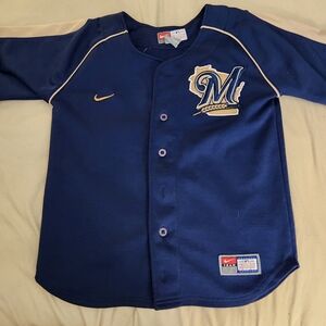 Nike MLB Milwaukee Brewers Ryan Braun #8 jersey boys 6